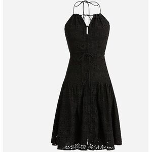 J Crew Anguilla Mini Halter Dress in Eyelet NWT